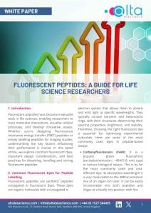 Fluorescent peptide guide