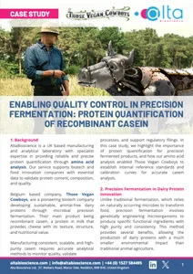 Those Vegan Cowboys x AltaBioscience case study - Protein quantification of recombinant casein