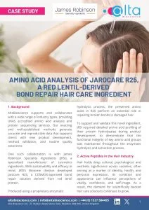 JRSI x AltaBioscience case study - Amino Acid Analysis of Jarocare R25