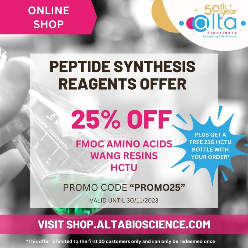 Peptide Synthesis Reagents offer - 25% off during November 2023