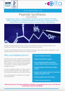 Peptide synthesis technical document thumbnail