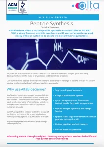 Peptide synthesis technical document thumbnail